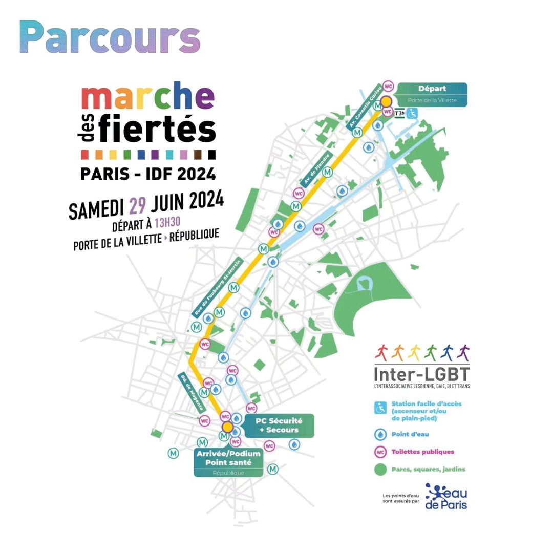 Pride 2024 voici le parcours de la marche des Fiertés de Paris Le