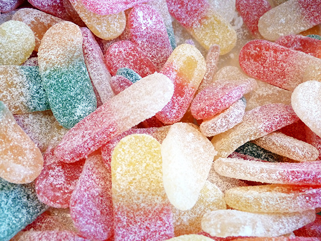 langues acides bonbons caloriques piquant