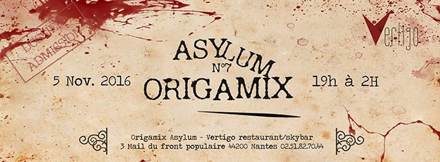 asylum origamix vertigo skybar soiree nantes