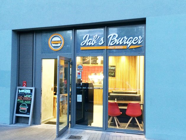 jabs burger facade beaulieu nantes restaurant street food fastfood