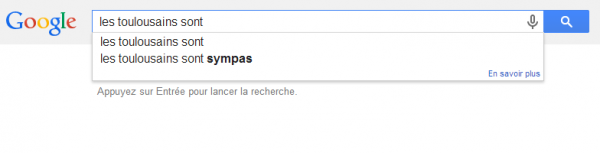 Google les toulousains sont