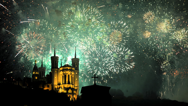 feu d'artifice lyon week-end