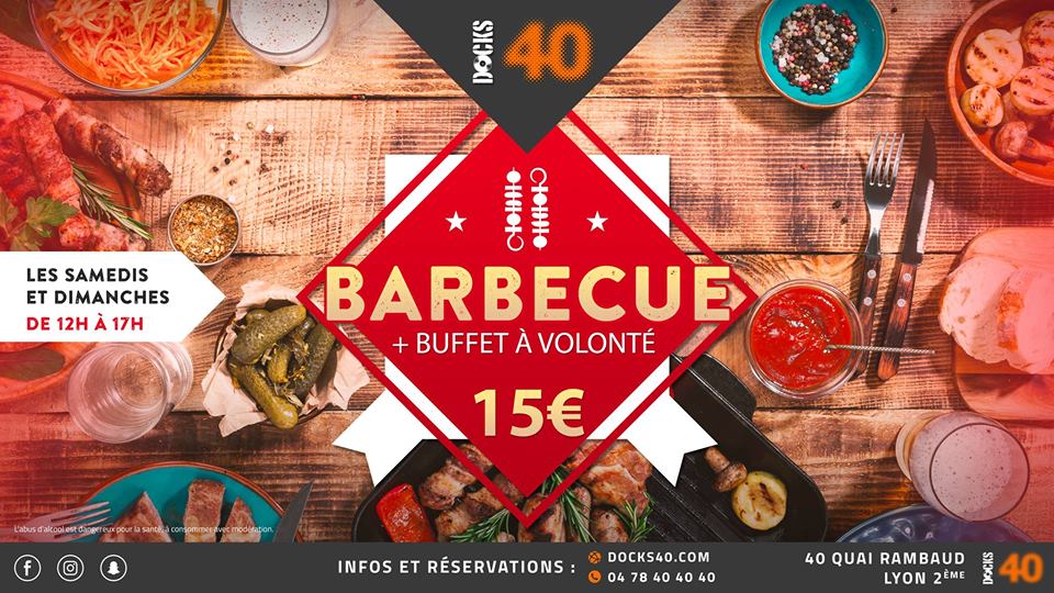 barbecue food docks 40 week-end lyon