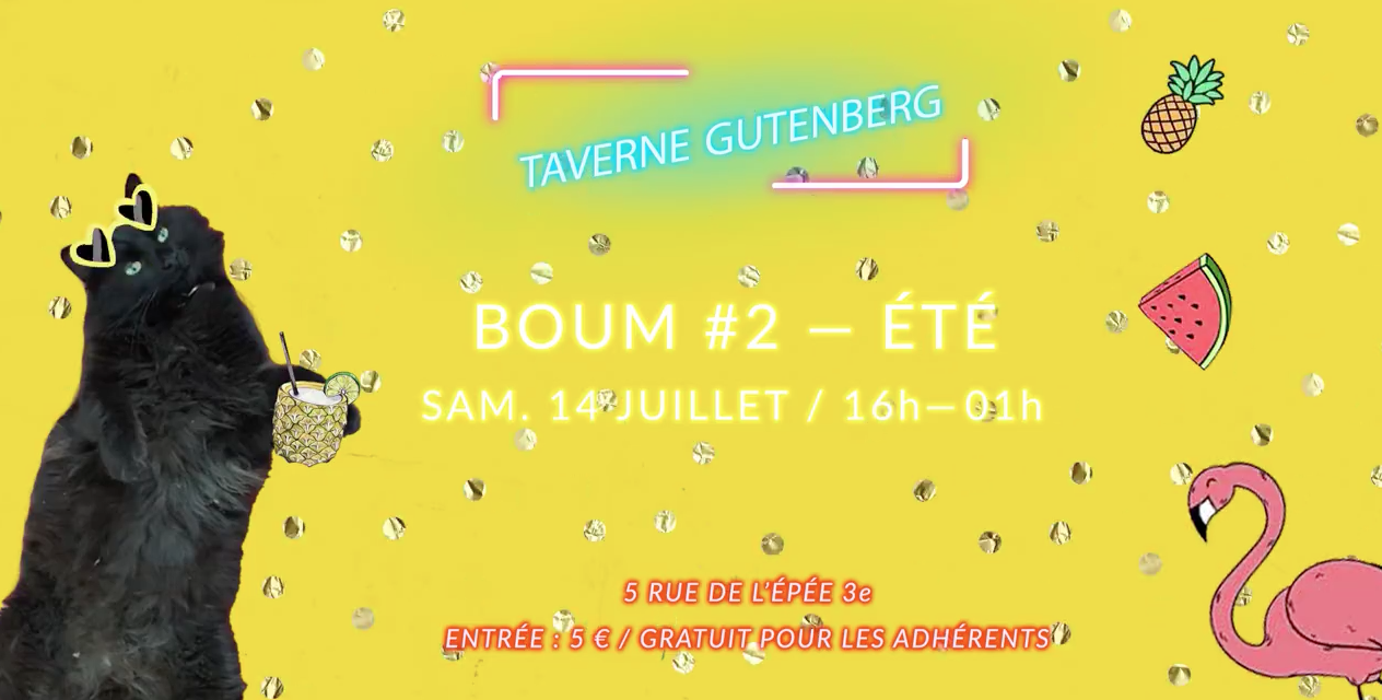 taverne Gutenberg &eacute;t&eacute; f&ecirc;te week-end lyon