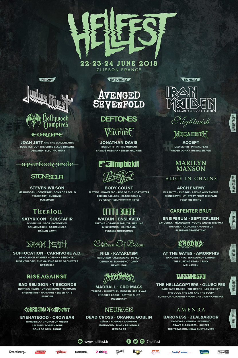 Hellfest 2018 la programmation complète dévoilée Le Bonbon