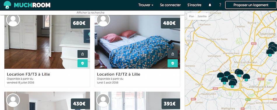 Muchroom, le Airbnb des étudiants pour trouver un appart ou une colloc' 1r3plg3ntu