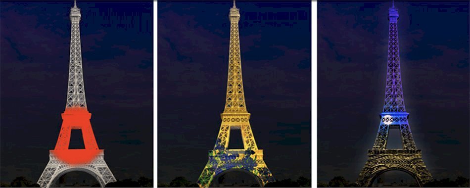 La Tour Eiffel s\'illumine aux couleurs du Japon 64kt40y881