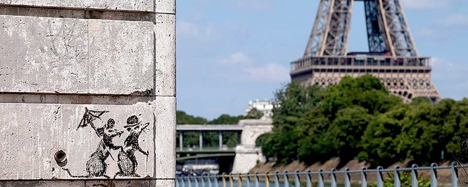 Une huitième œuvre de Banksy dévoilée à Paris 7fi5ff3zxy