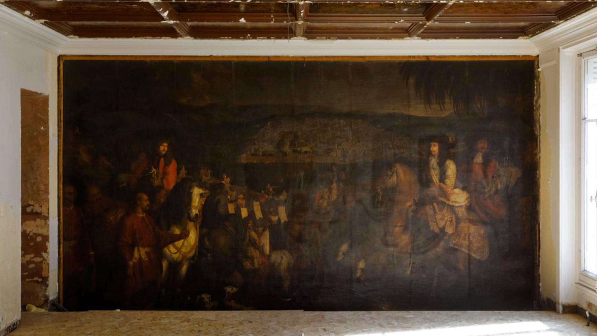 Une peinture du XVIIe siècle retrouvée derrière le mur d’une boutique à Paris i5uhjg1xza