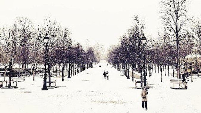 Paris Sous La Neige, C\'est Beau Le Bonbon