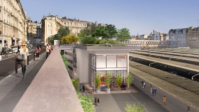 ge rh expert Un hôtel avec un jardin géant va ouvrir sur un quai de la gare de l'Est