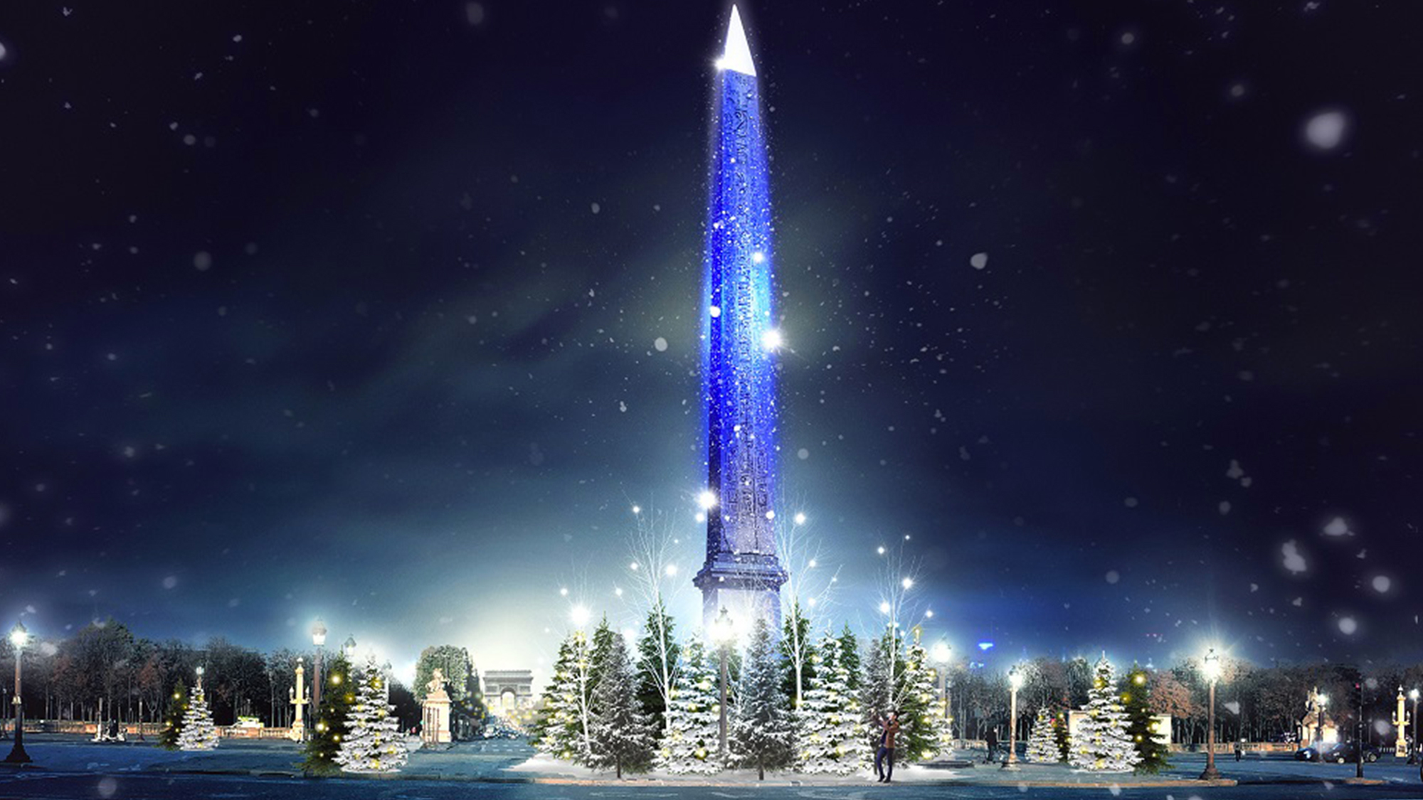 Des illuminations dans tout Paris pour fêter Noël concordenoel