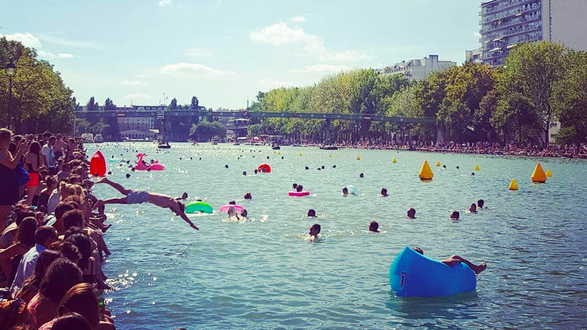La baignade dans le canal de l’Ourcq, c’est reparti ! baignadecanal