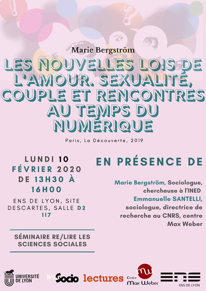 Les Nouvelles Lois De L Amour Marie Bergstrom Que faire à Lyon cette semaine (10-13 février)
