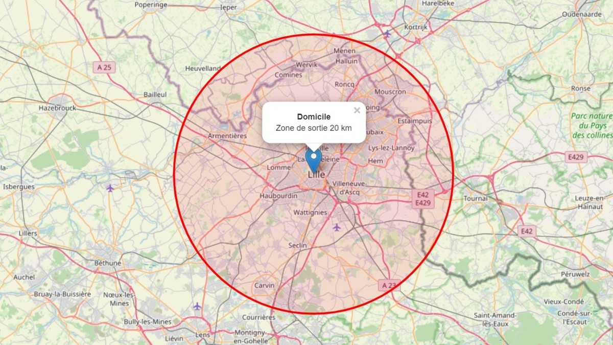 Voici 3 outils pour calculer son périmètre de déplacement de 20 km Le ...