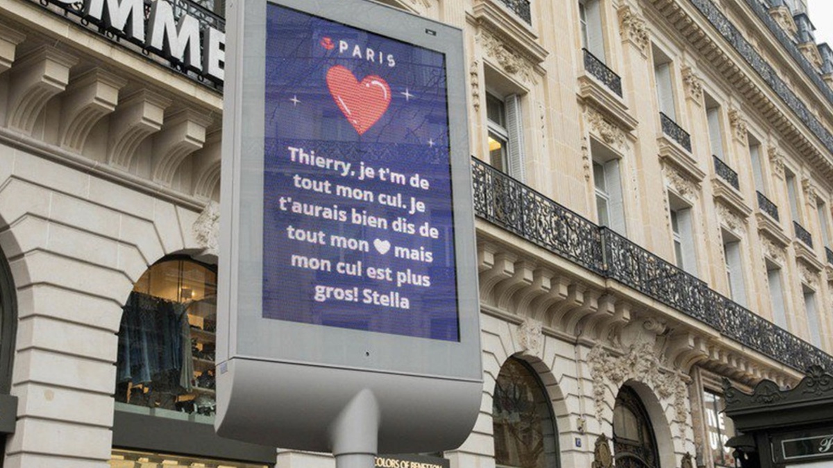 Saint-Valentin : déclarez votre flamme sur les panneaux de la ville de ...