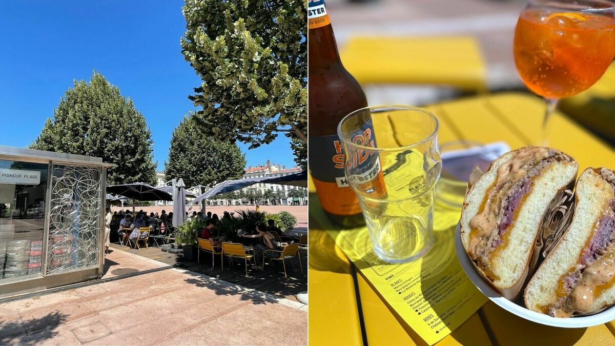 Pignouf Plage, la terrasse géante où dévorer des smashburgers sur la place  Bellecour | Le Bonbon