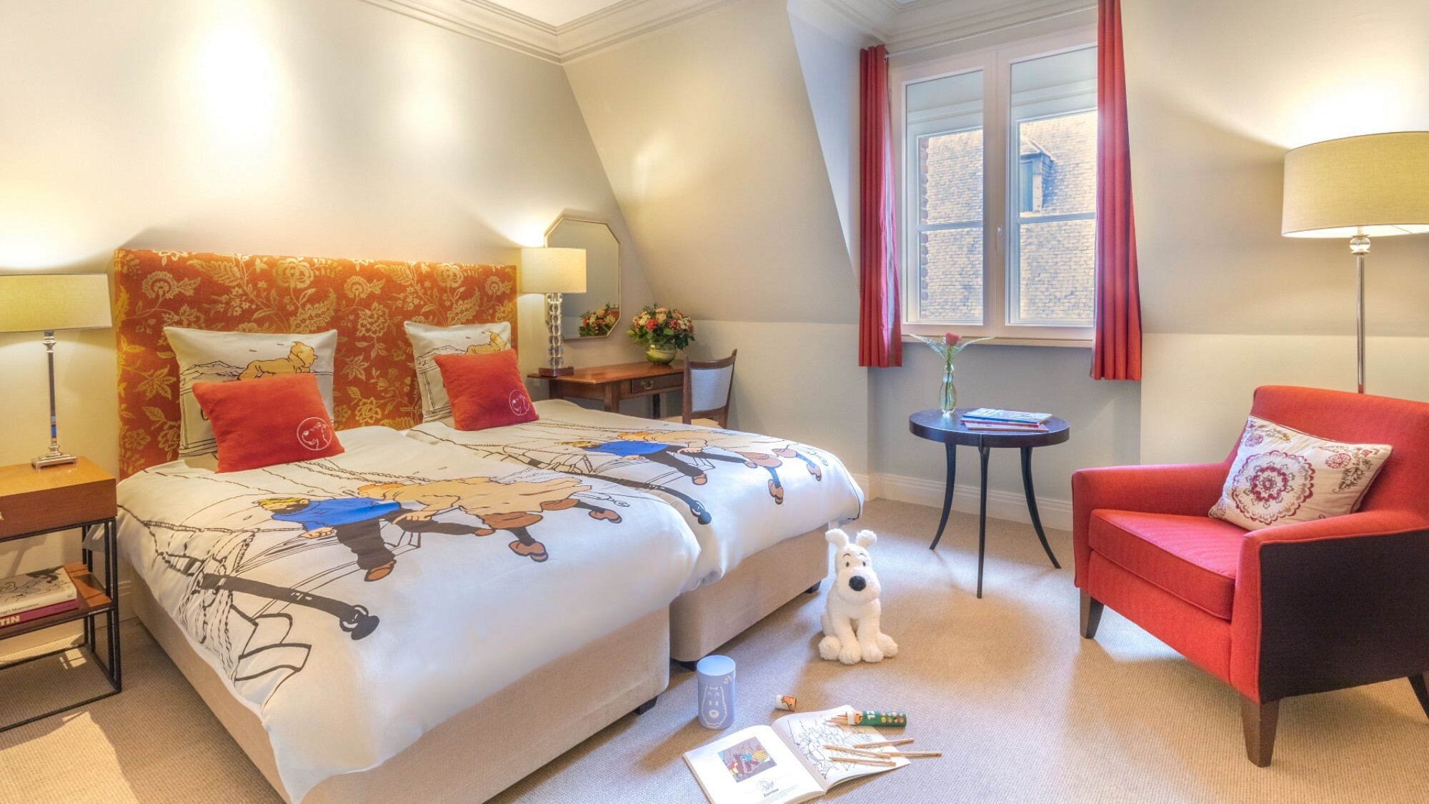 Non loin de Lille, vous pouvez dormir dans une suite spéciale Tintin hotel-amigo-tintin
