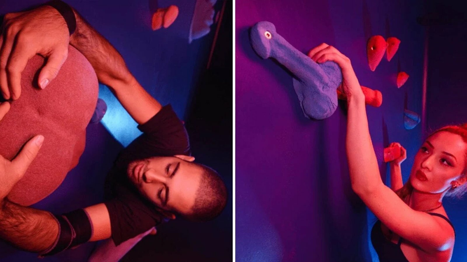 Insolite : un mur d’escalade sexy aux prises érotiques mur-escalade-erotique-