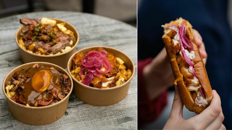 Pouts Corner Poutine Grill Cheese