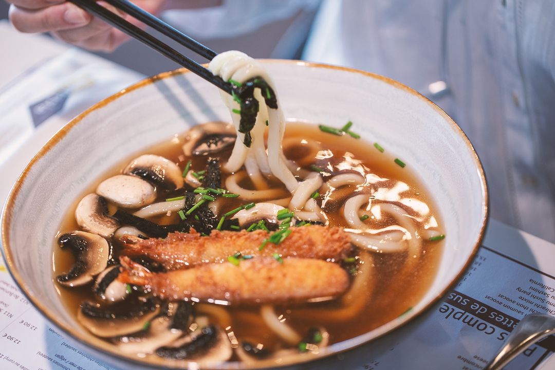 Soupe Udon par le restaurant chinois Panasia à Marseille