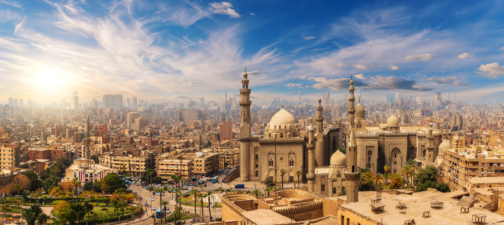 Paysage de la ville du Caire en Egypte 