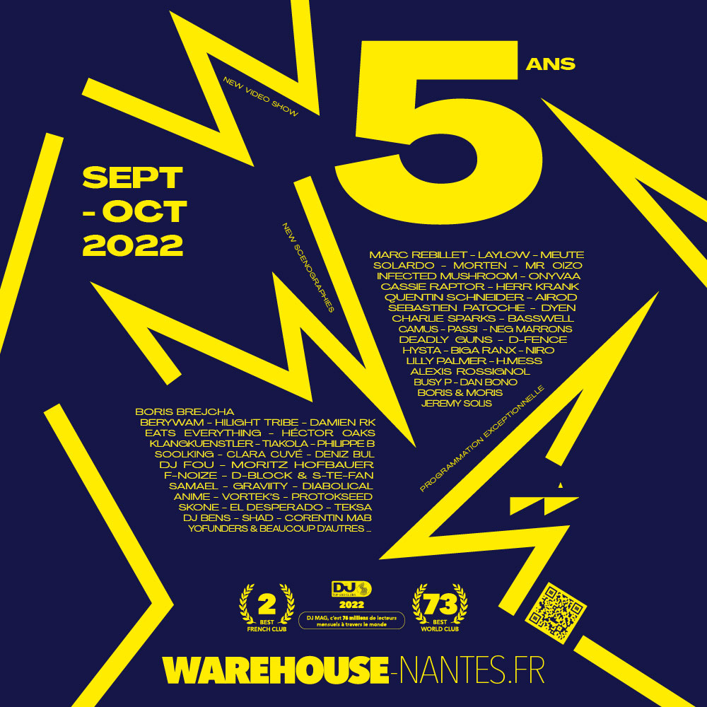 affiche warehouse 5 ans