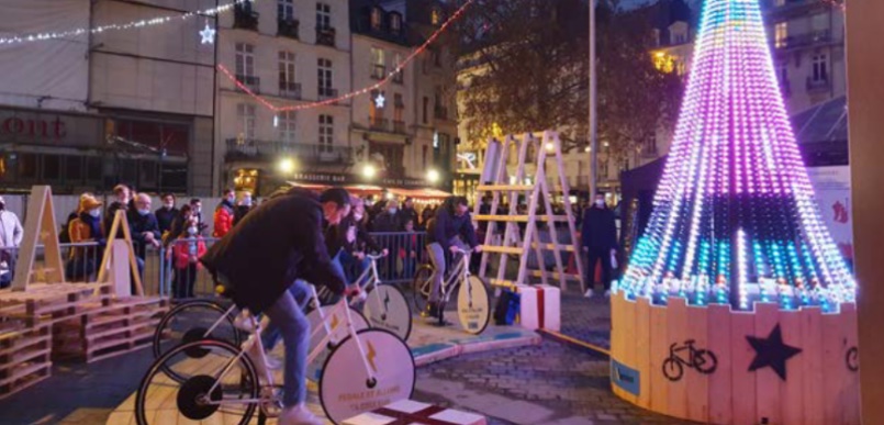 Le Vélosapin de Ludik énergie à Nantes en 2020 © DR