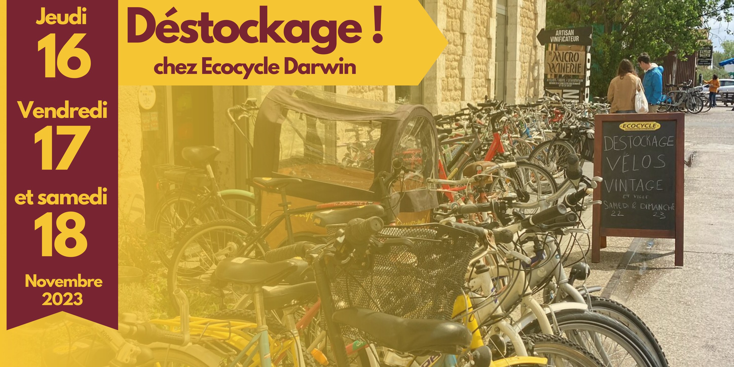 vente velos petits prix bordeaux darwin destockage ecocycle