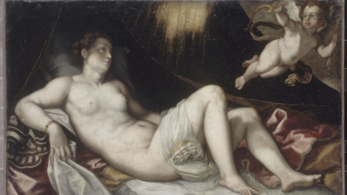 Эрот год. Тициан Даная картина. Рубенс Даная. Даная картина Рубенса. Тициан Даная 1545.