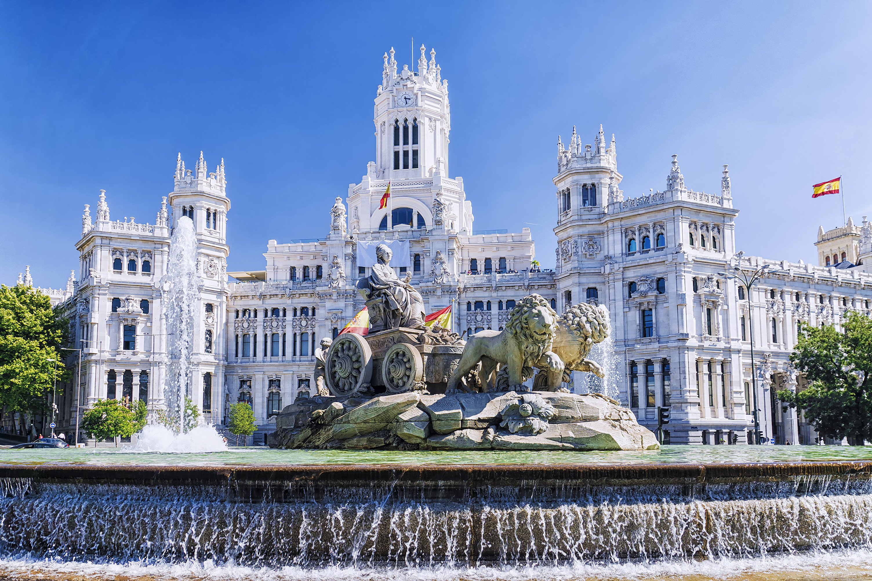 Fontaine de Cibeles à Madrid