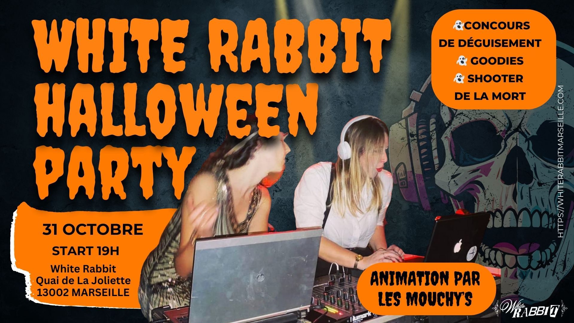 Halloween Party white Rabbit Marseille