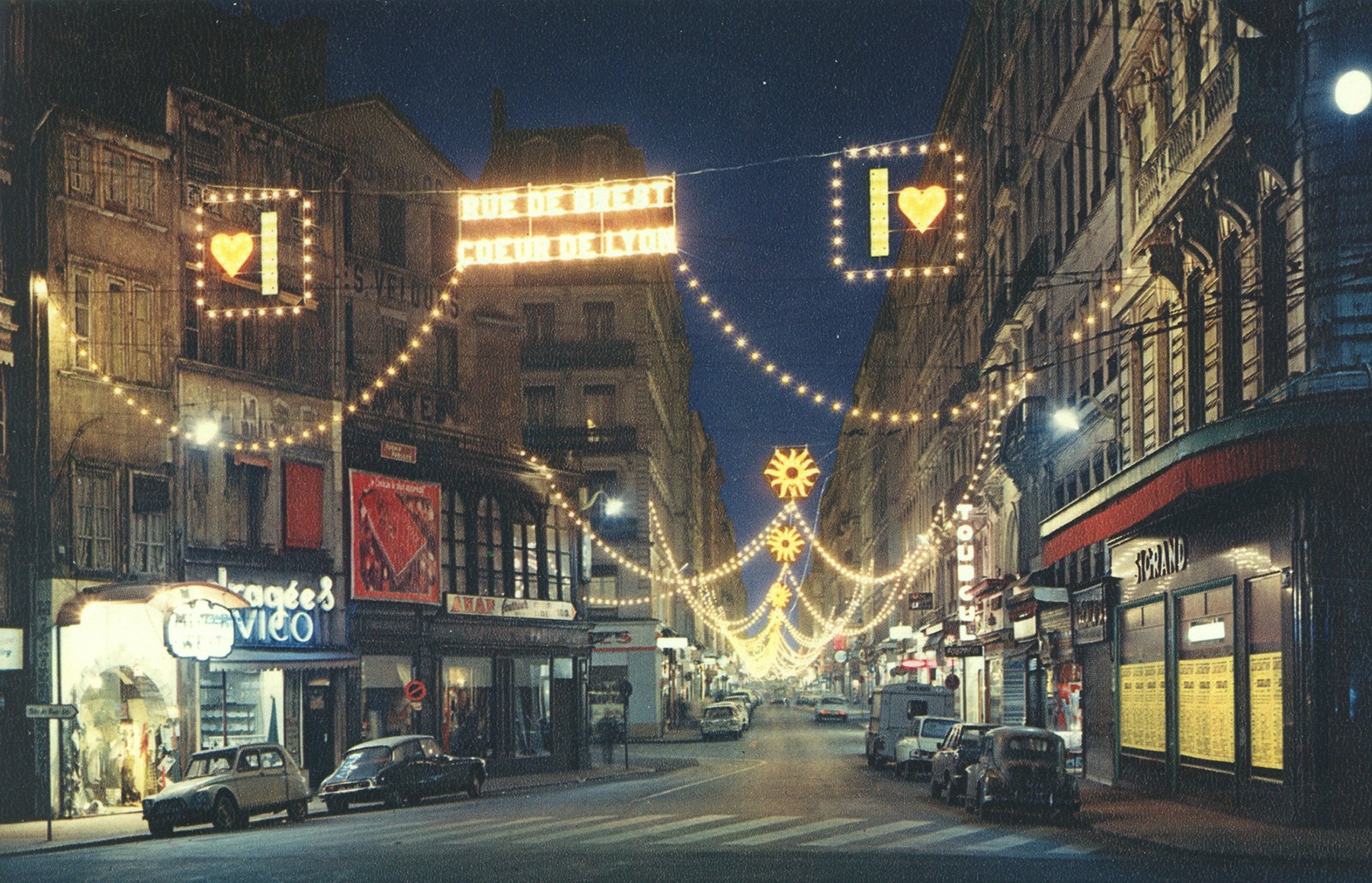 lyon noël années 70 rue de brest