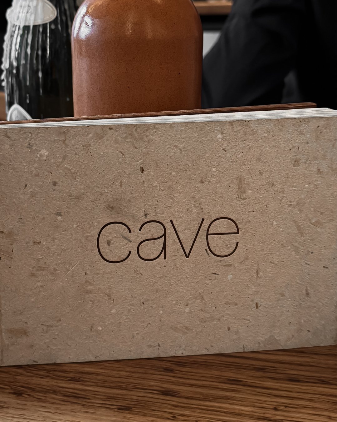 photo of the menu at the restaurant Cave in Dijon 