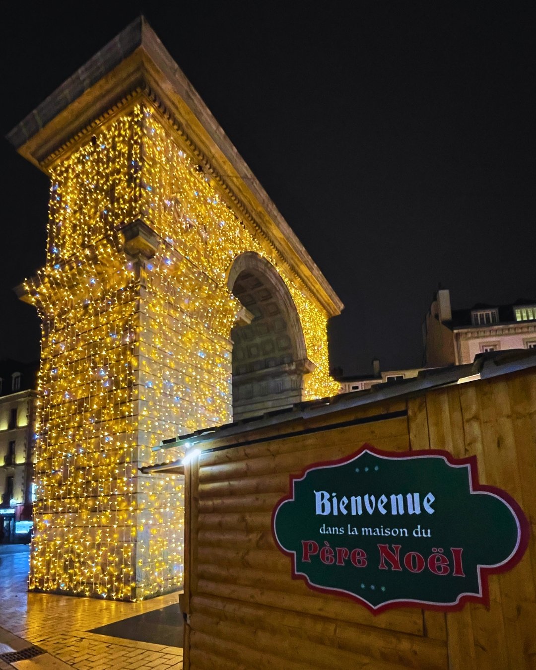 marché de noel dijon porte guillaume illuminations noel