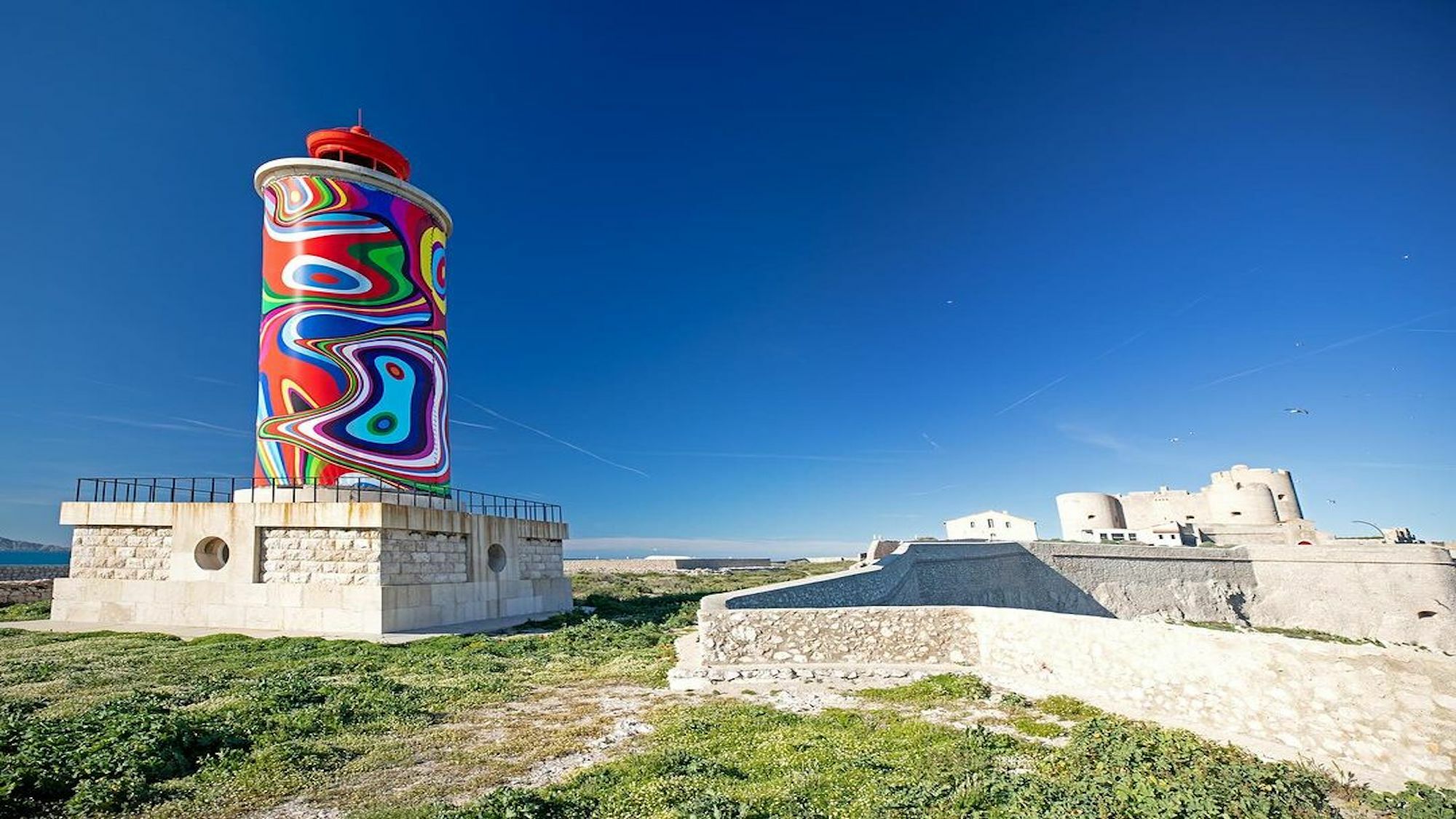 The Ch teau D If Facing Marseille Becomes An Open air Digital Art 