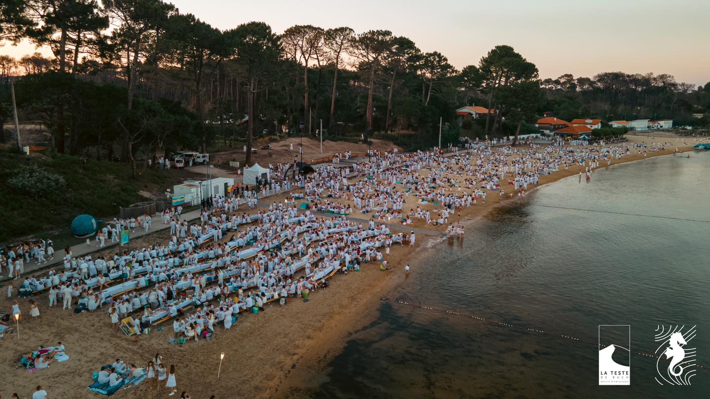 soirée blanche cazaux bassin arcachon