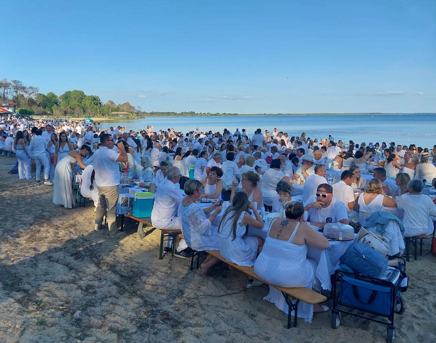 soirée blanche cazaux bassin arcachon