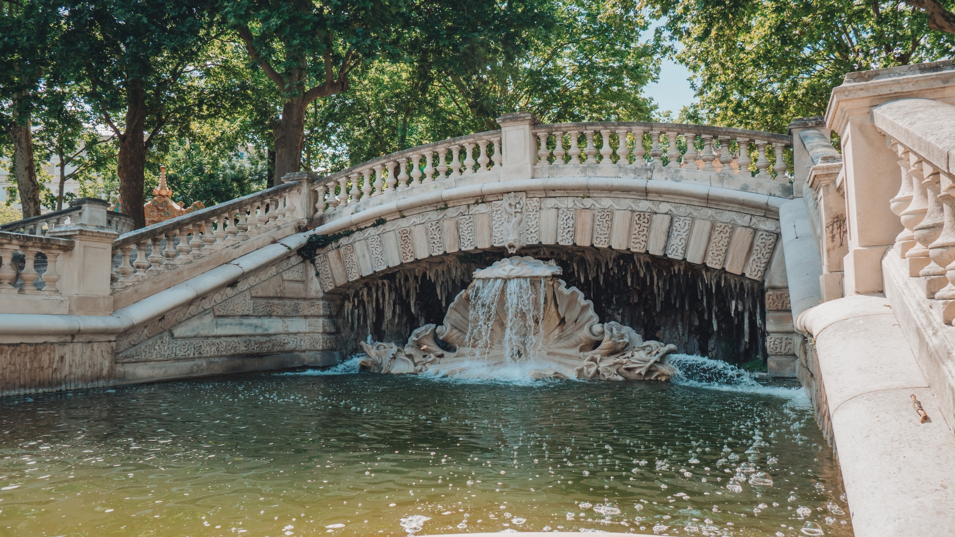 Fontaine du jardin Darcy à Dijon