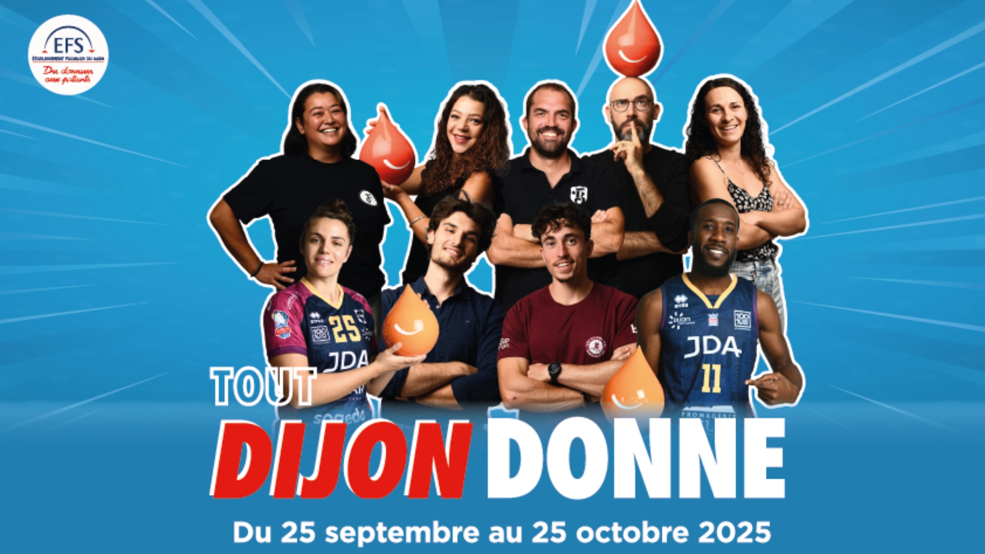 Tout Dijon donne son sang avec les ambassadeurs de la ville 