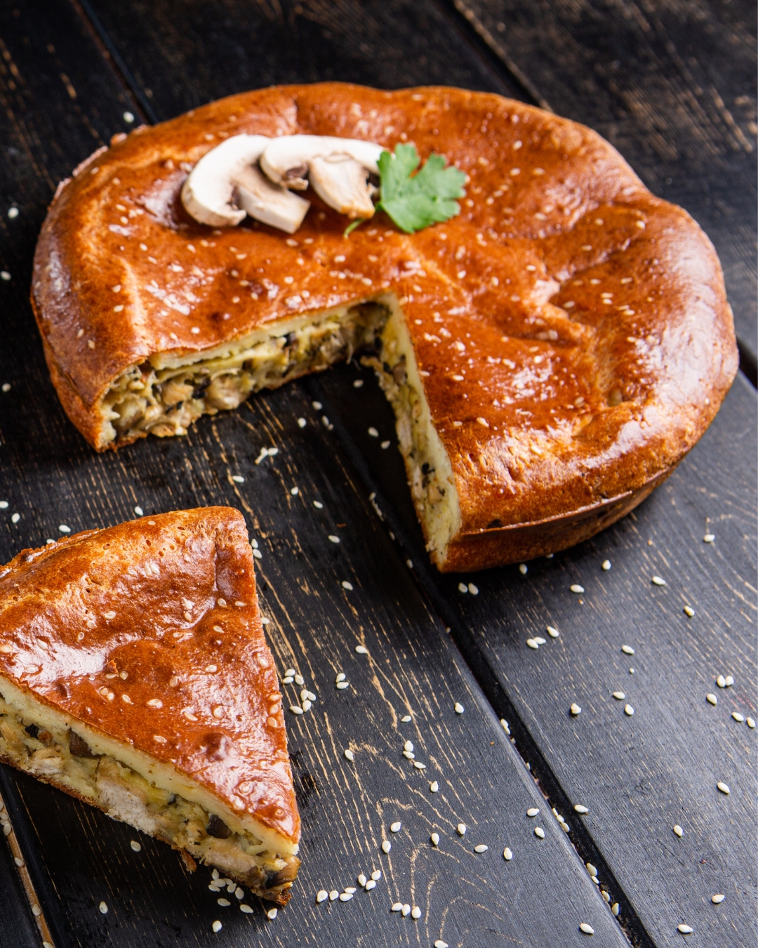 tourte aux champignons dijon