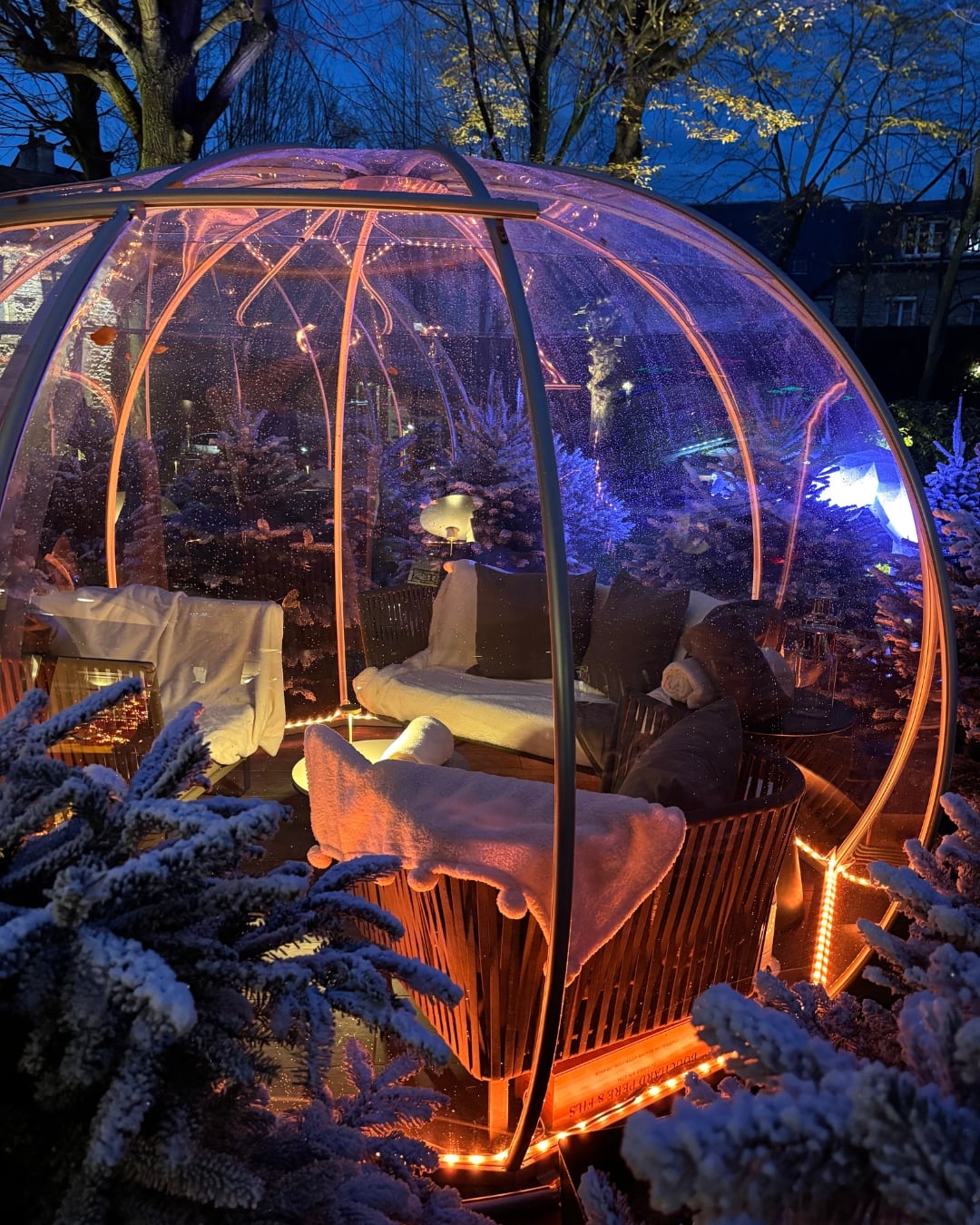 bulles privatisables cosy soir&eacute;es d'hiver