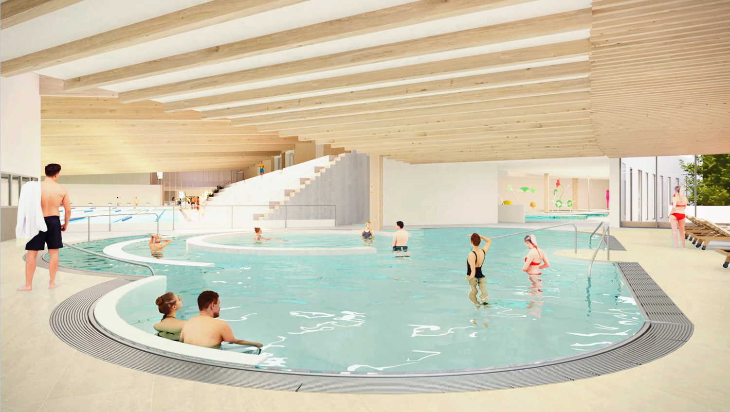 project swimming pool Creteil
