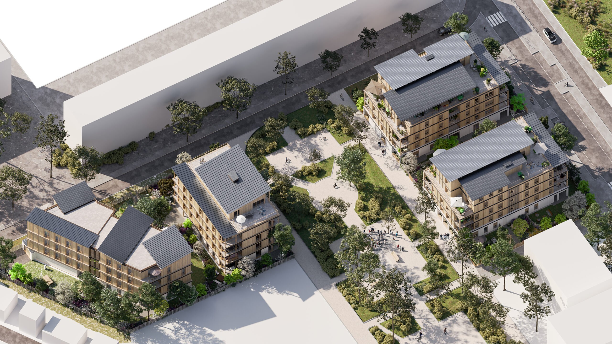 Barbusse neighborhood, Cité des Poètes Haïku REI Habitat