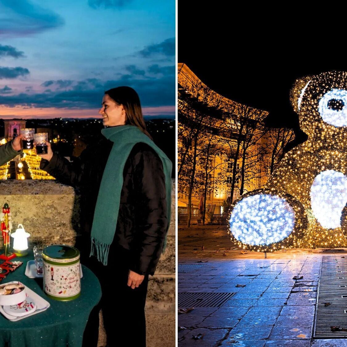 Des visites guidées magiques avec vin chaud débarquent sur l’Arc de Triomphe de Montpellier noel-au-sommet-montpellier