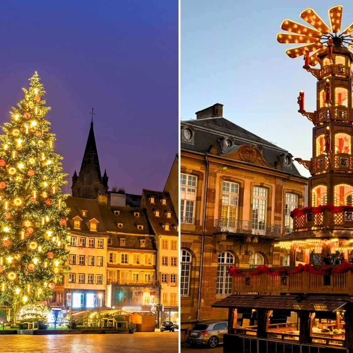 L’une des plus hautes pyramides de Noël d’Europe se cache sur le marché de Noël de Strasbourg pyramide-de-noel-marche-strasbourg