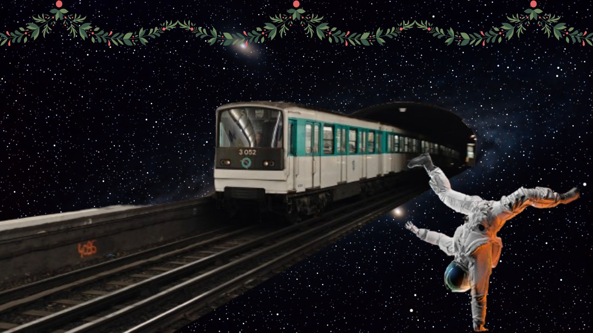 Pour les fêtes, le métro se transforme en station spatiale design-sans-titre