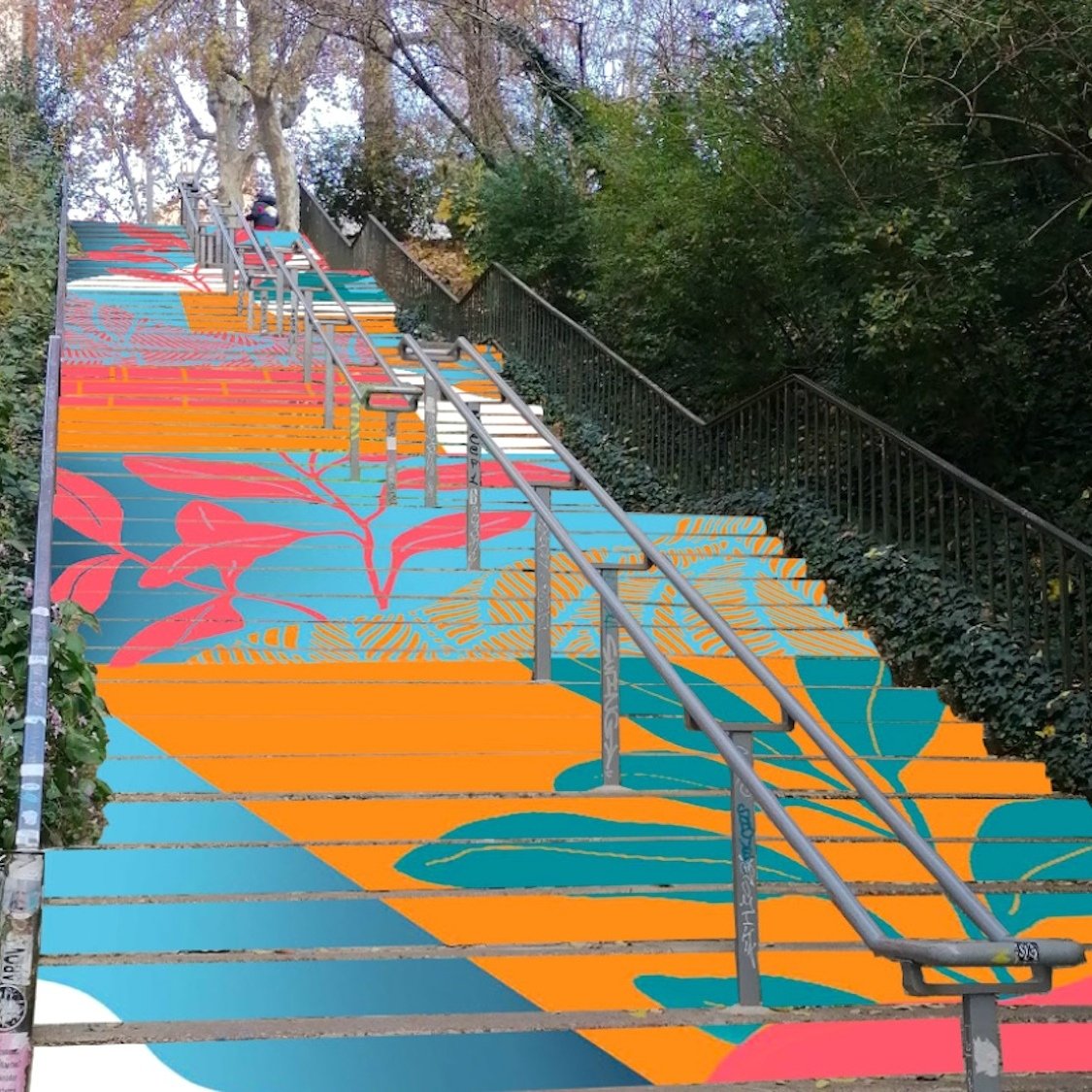escalier-pouteau-lyon-fresque-street-art