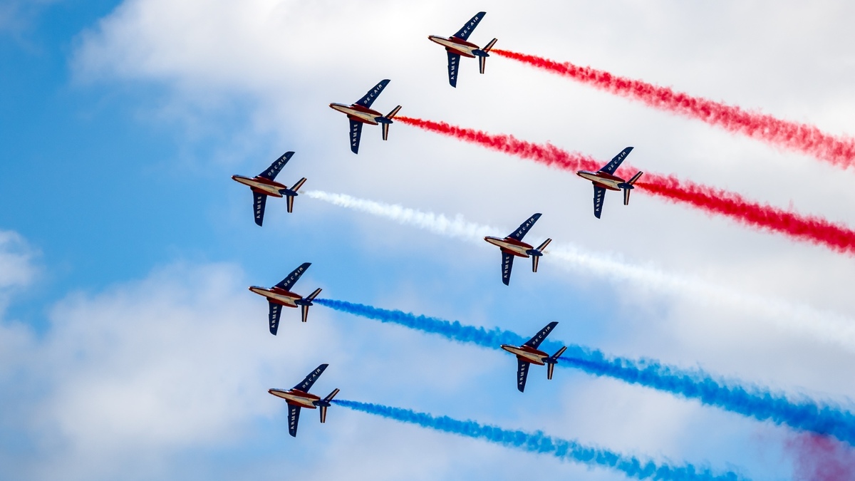 このジロンデのコミューンは、すぐに航空ショーのためにフランスのパトロールを受け取ります