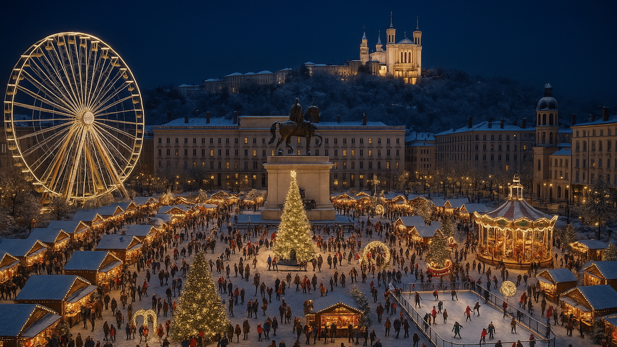 Une pétition lancée pour installer le marché de Noël de Lyon sur la place Bellecour photo-marche-de-noel-bellecour